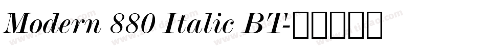 Modern 880 Italic BT字体转换